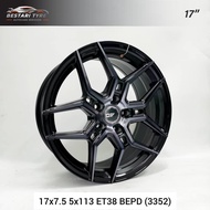 (3352) NEW SPORT RIMS AD ORIGINAL AEDEE 17 INCH 17X7.5 5X113 ET38 BEPD READY STOCK SPORT RIM