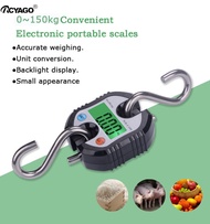 Portable Electronic Scale 150kg x 50g /100g Durable Digital Hanging Hook Scale Luggage Scale Crane Scale Balance LED Backlight