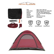 TENDA Dhaulagiri - 2 Person Camping Tent - 2P Single Dome Tent - 1000 mm PU Waterproof 1 layer Tent