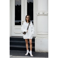 Corgi Lover White Mid-Length Embroidered Sweatshirt CL-19FW