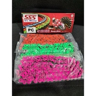 SSS CHAIN 415 -132L CHAIN RACING SSS COLOUR CHAIN - 415 X 132L (PINK/GREEN/ORANGE/RED)