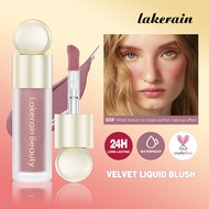 Lakerain,, -   Lakerain Matte Velvet Blush Cecair Serbaguna untuk Kontur dan Cerah - Bibir & Muka - 