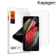 Galaxy S21 Ultra SM-G998 Spigen SGP Neo Flex Screen Protector 可通過指紋識別 全屏覆蓋水凝貼 兼容保護殼 雙貼裝屏幕保護貼膜 4901A