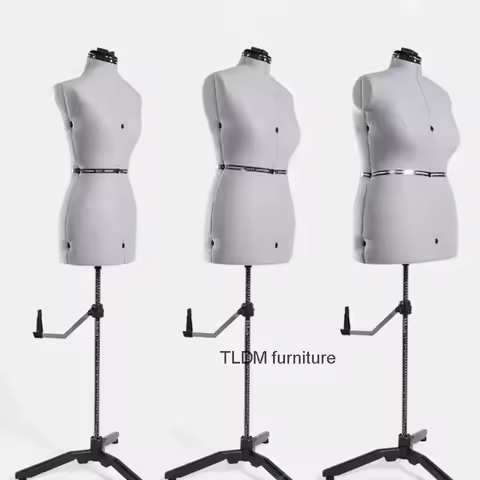 Adjustable Cloth Cover Sewing Female Mannequin props for Tailor Design Clothes Bust Dress Stand Meta