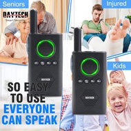 Daytech Walkie Talkie | 2-Way Interkom Wireless | Jarak 1.5 Mile | Untuk Elderly/老人, Kids/兒童, Rumah 