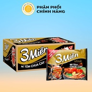 Thùng 30 Gói Mì Ăn Liền 3 Miền Vị Tôm Chua Cay Gold Đặc Biệt 75g