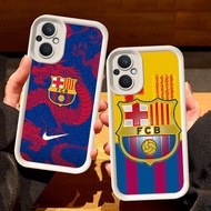 White Casing for OPPO Reno Find X5 8Z 8 7Z 7 Lite 5G S115 Barcelona-FC