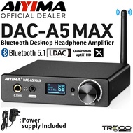 AIYIMA DAC-A5 MAX Wireless Bluetooth Desktop Headphone Amplifier, USB DAC & Preamp