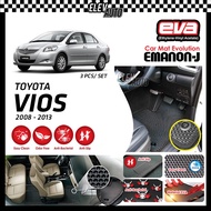 Toyota Vios 2008-2013 EMANON-J Premium Car Mat Carpet (EVA)