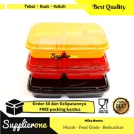 Bento Tray Mika Bento/ Mika Bento 4-compartment/ Mika Plastic Bento/ Lunch Box/ Bento Box/