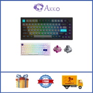 Akko 5075B Plus Wireless Mechanical Gaming Keyboard 82-Key RGB Backlight With Knob Hot-Plug Keyboard