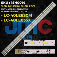 Backlight TV SHARP 40 Inch LC-40LE830M LC-40LE835X SLED-2011SSP40-36-GD-REV0