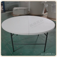 Leisure Half Fold Dining Table Plastic Wholesale Round Rectangular Outdoor Folding Dining Table hdpe