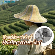 The Shop Is In Bangkok.straw Hat Wide-Brimmed Straw Size 36cm 47CM Sun Protection Easy To Fold Doubl