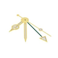 Green GMT Watch Hand Compatible with Tudor 2836-2 2846 2892-2 2893-2 2892.A2 200 Hole Gold