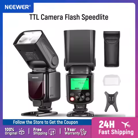 Flash NEEWER NW635II-S TTL Camera Speedlite with Soft Diffuser, Compatible with Sony A9 II, A7R IV,