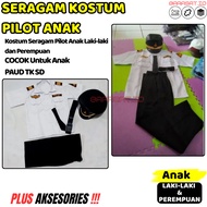 Children's Pilot Suit, Professional Costume, Complete Uniform, children's pilot clothing