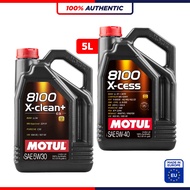 MOTUL 8100 X-CLEAN+ 5W30 C3 / X-CESS 5W40 Fully Synthetic Engine Oil (5L) EUROPE