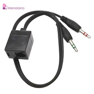 [Menolana] High Quality 4P4C Female to Dual 3.5mm Male Adapter Cable/Headphone Converter Cable Phone