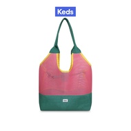 KEDS กระเป๋า รุ่น MESH TOTE BAG สีชมพู/ สีเขียว ( S25ACB07001 )