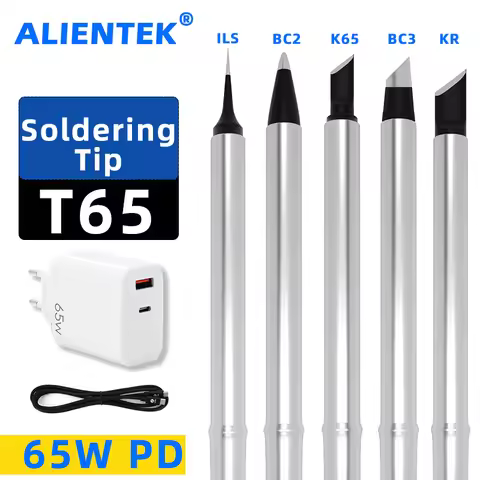 T65 Soldering Iron Tip T65-BC2 BC3 ILS KR K65 Tip Soldering Internal Heating Type Lead Free Solderin