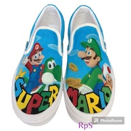 Mario Luigi 03 Slip Custom Shoes