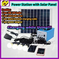 Portable Power Station With Bulb Solar Power Generator with Bulb Power Generator with Solar Powered 