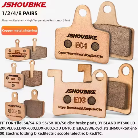 1/2/4/8 pairs Sintered Metal hydraulic brake pad for Filel,DYISLAND ,JSWE,cyclists,JN600/ktet-jn600,