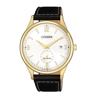 Citizen BV1118-17A Eco-Drive Black Leather Gold Plating Analog Men's Dress Watch