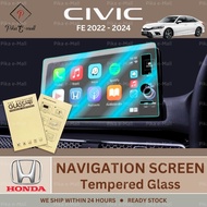 Honda Civic Fe Screen Protector Navigation Tempered Glass 9H Civic Fe Accessories Honda Civic Type R