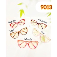 Kacamata Cat Eye 9013 Gratis Include Minus Plus Cylinder Bluecromic