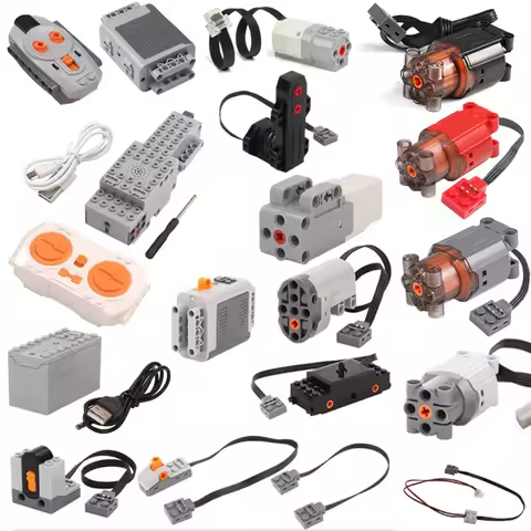 Bricks Toys PF Parts 8293 8883 MOC High-Tech M XL L Motor Servo Power Functions Motor Multi Tool Mod
