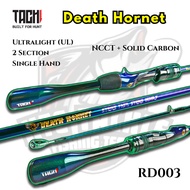 Joran UL Casting TACHI Death Hornet Kolam Singlehand Solid Carbon 1.5-1.98m Ultralight Rod Freshwate