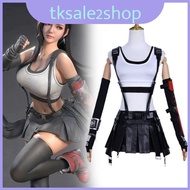 Chic Tifa Cosplay Outfit Urban Commute Style Polyester Fabric Costume