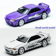 TM 1: 64 Nissan Nissan GT-R R32 Skyline Skyline Drift Alloy Car Model