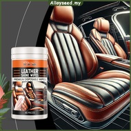 ✥Alloyseed✥【High Quality】 40Pcs Car Interior Cleaner Wipes Disposable Leather Cleaner & Conditioner 