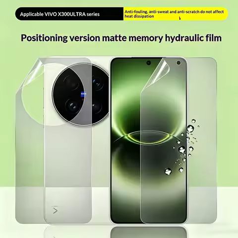 Front Back Full Cover Matte Hydrogel Film for vivo X300 Ultra Clear Soft Clear Screen Protector for