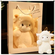 Sheep Plush Toy Doll Cute Polk Sheep Plushie Toys Soft Cotton Stuffed Toy Kids Birthday