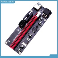 ✼ Romantic ✼  New PCI-E pcie Riser PCI Express Riser Card USB 3.0 Cable PCI-E 1X to 16X Extender Adapter 4Pin 6Pin Power for GPU Mining Miner
