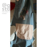 [SG FREE ] Adjustable Cartoon Wreath Rabbit Kitchen Cooking Apron / Waterproof Unisex Can Wipe Hands