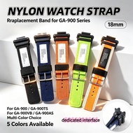 18mm Heavy‑Duty Canvas Nylon Replacement Watch Band For Men For 5637 GA‑900 GA‑900TS GA‑900VB GA‑900