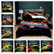 Digital Kit Rainbow Foreign Trade Printed Duvet Cover Three-Piece Set Cross-Border3D Music BJ4Q