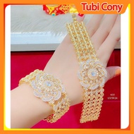 Luxury Gold Plated Women's Bracelet L575 Luxurious Style - Tubi Cony
