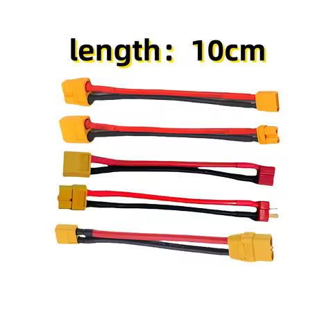 XT60 adapter cable, XT60 to XT30/T/XT90 male to female adapter cable, silicone cable 10CM