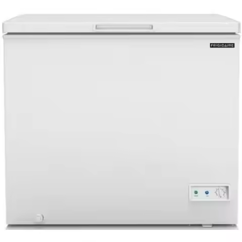 7.0 Cu. Ft. Convertible Chest Freezer Refrigerator Manual Defrost Garage-Ready Removable Basket Whit