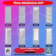 Pintu Aluminium ACP-Double Side-Putih