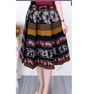 WIRU WOVEN SKIRT, MODERN WOVEN SKIRT, ETHNIC MAYUNG SKIRT, WORK SKIRT