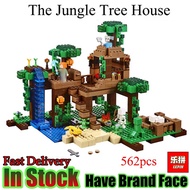 LEPIN  Minecrafted  562Pcs The Jungle Tree House My World Model Building Blocks Compatible  Toys for