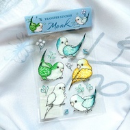 轉印貼紙 / 和尚鸚鵡圖鑑水晶轉印貼紙