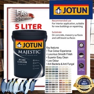 🔥FREE JOTUN T SHIRT🔥JOTUN 5 LITER MAJESTIC PURE MATT  INTERIOR  WALL PAINT / CAT DINDING DALAM RUMAH